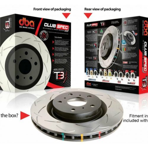 DBA : T3 4000 Performance Slotted Front Rotors – VW Amarok V6
