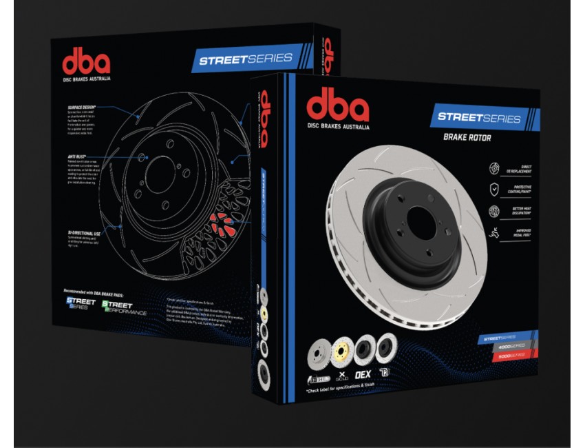 DBA : T2 Street Series Slotted Rear Rotors - VW Amarok V6