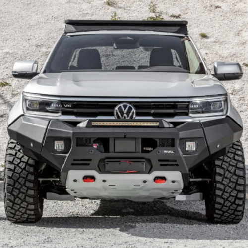 Amarok 2023 NF – Rival : Aluminium Front Bar Present, includes RIVAL FOG Lights – Set of 2