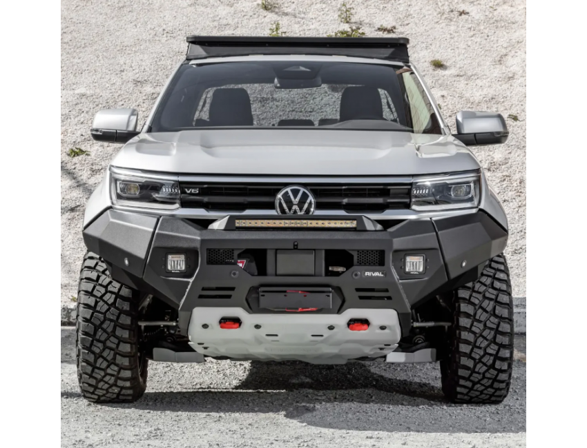 Amarok 2023 NF – Rival : Aluminium Front Bar Present, includes RIVAL FOG Lights – Set of 2