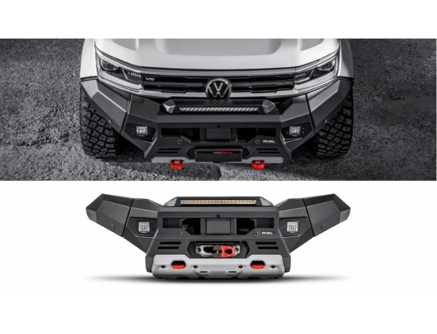 Amarok 2023 NF – Rival : Aluminium Front Bar Present, includes RIVAL FOG Lights – Set of 2 - Image 4